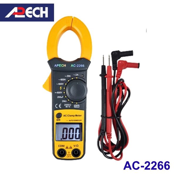 Ampe kìm APECH AC-2266 đo dòng AC (600A), Ampe kìm giá rẻ APECH AC2266, APECH AC 2266 Digital Clamp Meter
