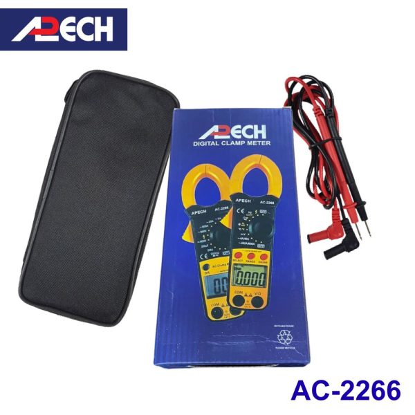 Ampe kìm APECH AC-2266 đo dòng AC (600A), Ampe kìm giá rẻ APECH AC2266, APECH AC 2266 Digital Clamp Meter