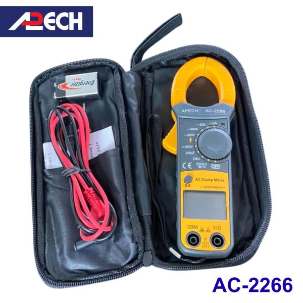 Ampe kìm APECH AC-2266 đo dòng AC (600A), Ampe kìm giá rẻ APECH AC2266, APECH AC 2266 Digital Clamp Meter