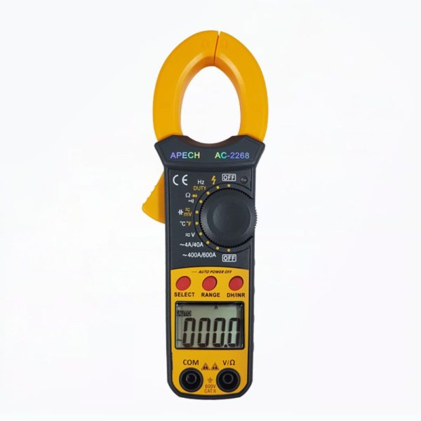 Ampe kìm APECH AC-2268 True-RMS đo dòng AC (600A), Ampe kìm giá rẻ APECH AC2268 True RMS, APECH AC 2268 True-RMS Digital Clamp Meter
