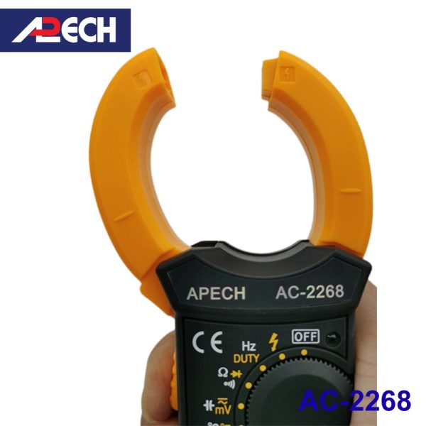 Ampe kìm APECH AC-2268 True-RMS đo dòng AC (600A), Ampe kìm giá rẻ APECH AC2268 True RMS, APECH AC 2268 True-RMS Digital Clamp Meter