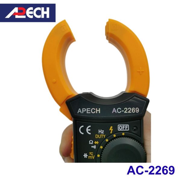 Ampe kìm APECH AC-2269 True-RMS đo dòng AC/DC (600A), Ampe kìm AC/DC APECH AC2269 True RMS, APECH AC 2269 True-RMS Digital Clamp Meter
