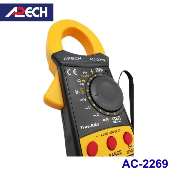 Ampe kìm APECH AC-2269 True-RMS đo dòng AC/DC (600A), Ampe kìm AC/DC APECH AC2269 True RMS, APECH AC 2269 True-RMS Digital Clamp Meter