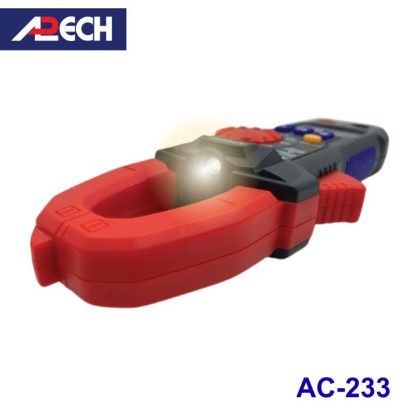 Ampe kìm APECH AC-233 True-RMS đo dòng AC (600A), Ampe kìm AC APECH AC233 True-RMS, APECH AC 233 True-RMS Digital Clamp Meter