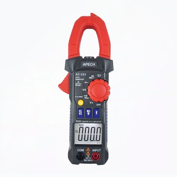 Ampe kìm APECH AC-233 True-RMS đo dòng AC (600A) Ampe kìm APECH AC-233 True-RMS đo dòng AC (600A), Ampe kìm AC APECH AC233 True-RMS, APECH AC 233 True-RMS Digital Clamp Meter
