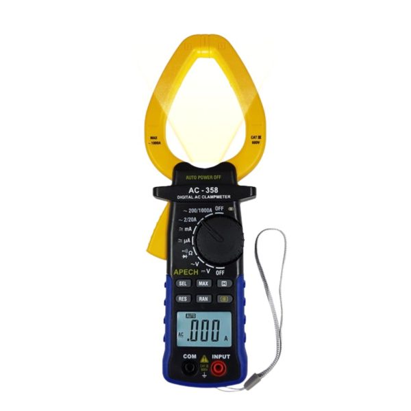 Ampe kìm APECH AC-358 đo dòng AC (1000A), Ampe kìm giá rẻ APECH AC358, APECH AC-358 Digital AC Clamp Meter