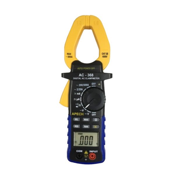 Ampe kìm APECH AC-368 đo dòng AC (600A), Ampe kìm giá rẻ APECH AC368, APECH AC-368 Digital AC ClampMeter