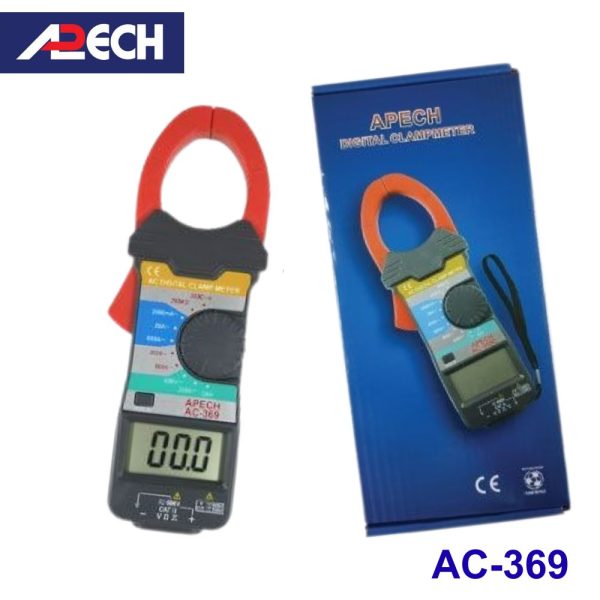 Ampe kìm APECH AC-369 đo dòng AC (600A), Ampe kìm giá rẻ APECH AC 369, APECH AC-369 Digital AC Clamp Meter
