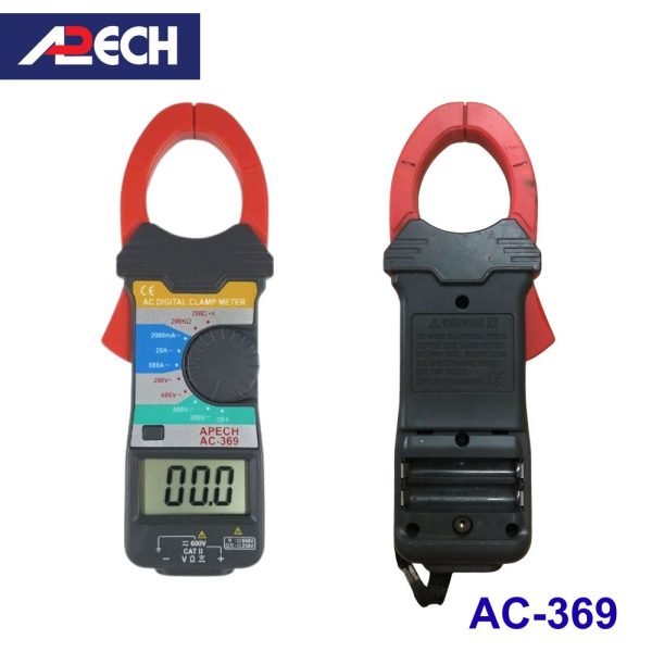 Ampe kìm APECH AC-369 đo dòng AC (600A), Ampe kìm giá rẻ APECH AC 369, APECH AC-369 Digital AC Clamp Meter