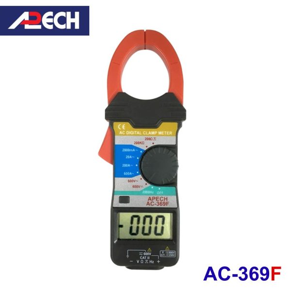 Ampe kìm APECH AC-369F đo dòng AC (600A), Ampe kìm giá rẻ APECH AC369F, APECH AC 369F Digital Clamp Meter