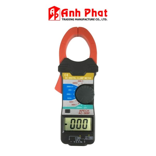 Ampe kìm APECH AC-369F đo dòng AC (600A), Ampe kìm giá rẻ APECH AC369F, APECH AC 369F Digital Clamp Meter