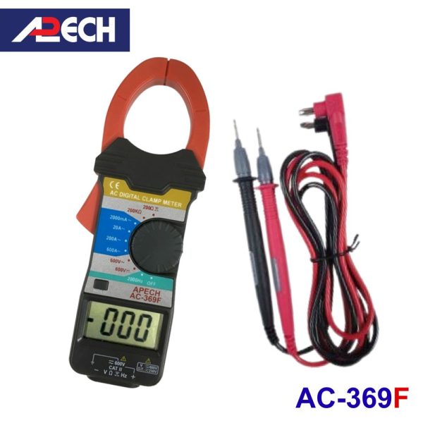Ampe kìm APECH AC-369F đo dòng AC (600A), Ampe kìm giá rẻ APECH AC369F, APECH AC 369F Digital Clamp Meter