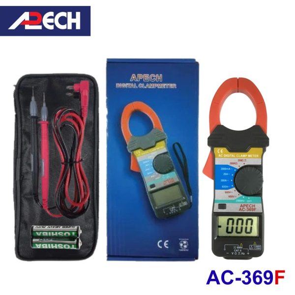 Ampe kìm APECH AC-369F đo dòng AC (600A), Ampe kìm giá rẻ APECH AC369F, APECH AC 369F Digital Clamp Meter