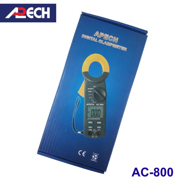 Ampe kìm APECH AC-800 đo dòng AC (600A), Ampe kìm giá rẻ APECH AC 800, APECH AC-800 Digital AC Clamp Meter
