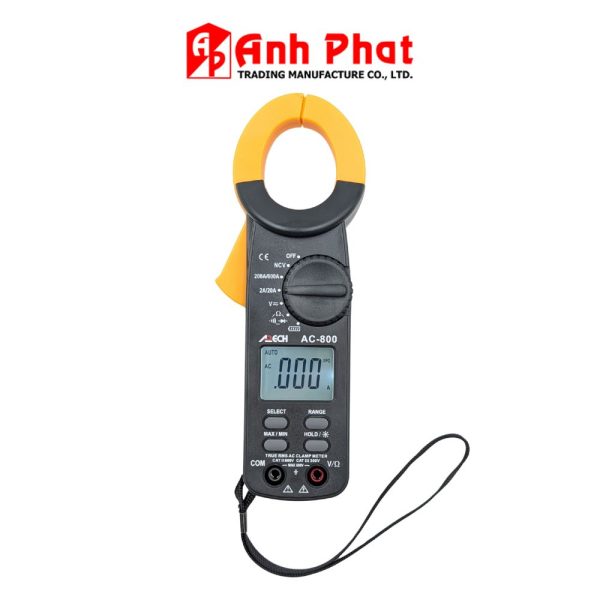 Ampe kìm APECH AC-800 đo dòng AC (600A), Ampe kìm giá rẻ APECH AC 800 True-RMS, APECH AC-800 True RMS Digital AC Clamp Meter