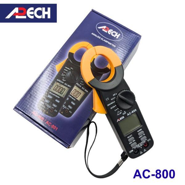 Ampe kìm APECH AC-800 đo dòng AC (600A), Ampe kìm giá rẻ APECH AC 800 True-RMS, APECH AC-800 True RMS Digital AC Clamp Meter
