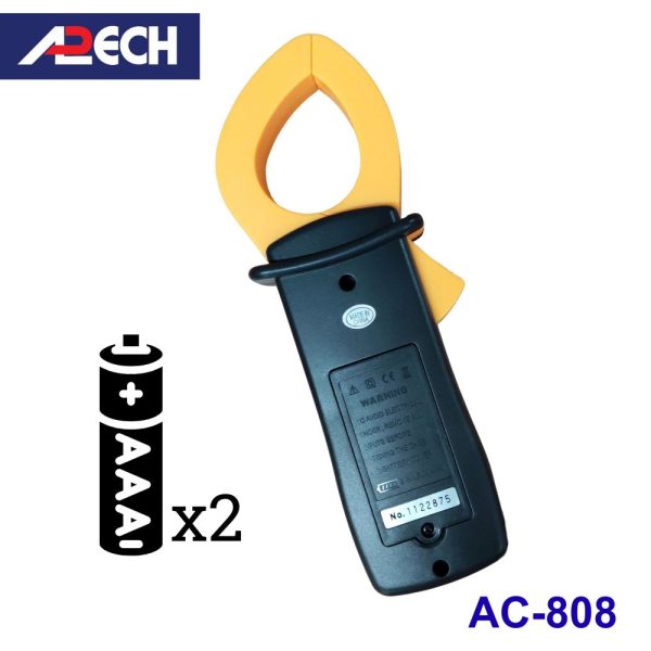 Ampe kìm APECH AC-808 đo dòng AC (1000A), Ampe kìm giá rẻ APECH AC 808, APECH AC808 Digital AC ClampMeter