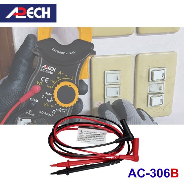 Ampe kìm cơ APECH AC-306B chỉ thị kim đo dòng AC (600A), Ampe kìm kim APECH AC306B, APECH AC 306B Analog Clamp Meter