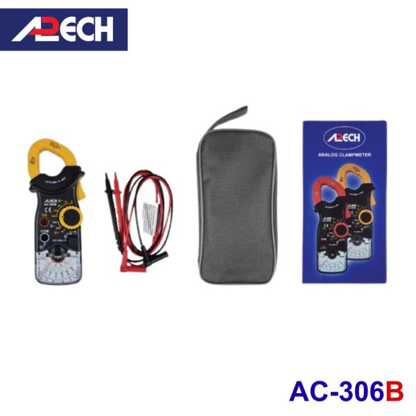 Ampe kìm cơ APECH AC-306B chỉ thị kim đo dòng AC (600A), Ampe kìm kim APECH AC306B, APECH AC 306B Analog Clamp Meter