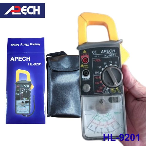 Ampe kìm cơ APECH HL-9201 chỉ thị kim đo dòng AC (300A), Ampe kìm kim APECH HL9201, APECH HL 9201 Analog Clamp Meter