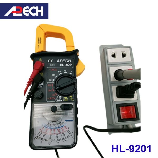 Ampe kìm cơ APECH HL-9201 chỉ thị kim đo dòng AC (300A), Ampe kìm kim APECH HL9201, APECH HL 9201 Analog Clamp Meter