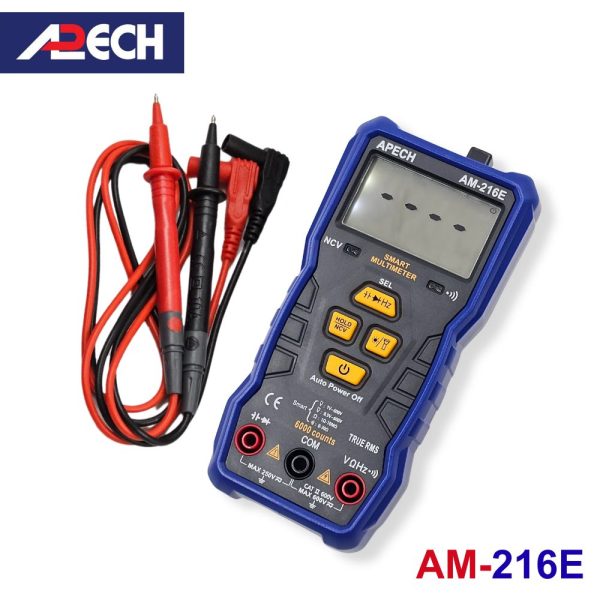 Đồng hồ vạn năng APECH AM-216E True-RMS đo điện AC/DC, đồng hồ vạn năng thông minh APECH AM216E TrueRMS, APECH AM-216E True-RMS Digital Multimeter