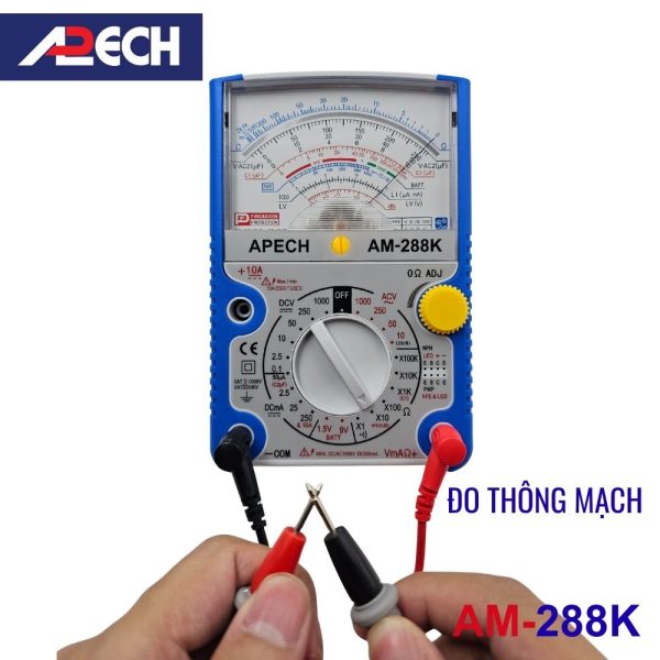 Đồng hồ vạn năng kim APECH AM-288K Analog Multimeter, đồng hồ vạn năng APECH AM288K, APECH AM 288K Analog Multimeter