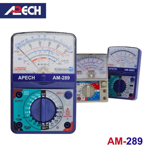 Đồng hồ vạn năng kim APECH AM-289 Analog Multimeter, đồng hồ vạn năng analog APECH AM289, APECH AM 289 Multimeter