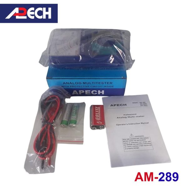 Đồng hồ vạn năng kim APECH AM-289 Analog Multimeter, đồng hồ vạn năng analog APECH AM289, APECH AM 289 Multimeter