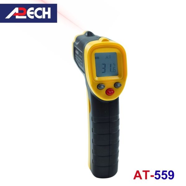 Máy đo nhiệt độ hồng ngoại APECH AT-559 (2 trong 1), máy đo nhiệt độ giá rẻ APECH AT559, APECH AT 559 Infrared Thermometer
