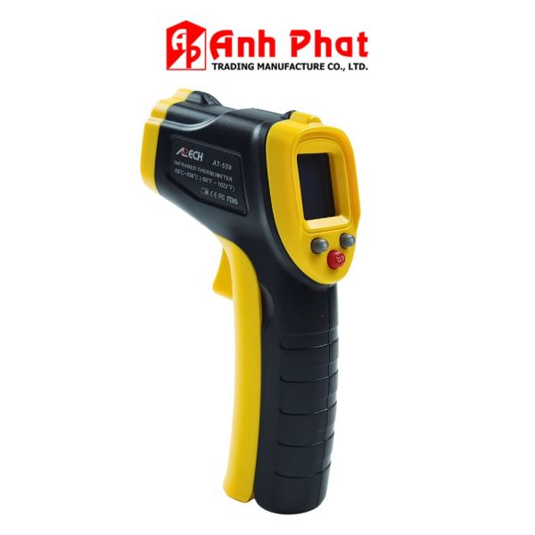 Máy đo nhiệt độ hồng ngoại APECH AT-559 (2 trong 1), máy đo nhiệt độ giá rẻ APECH AT559, APECH AT 559 Infrared Thermometer
