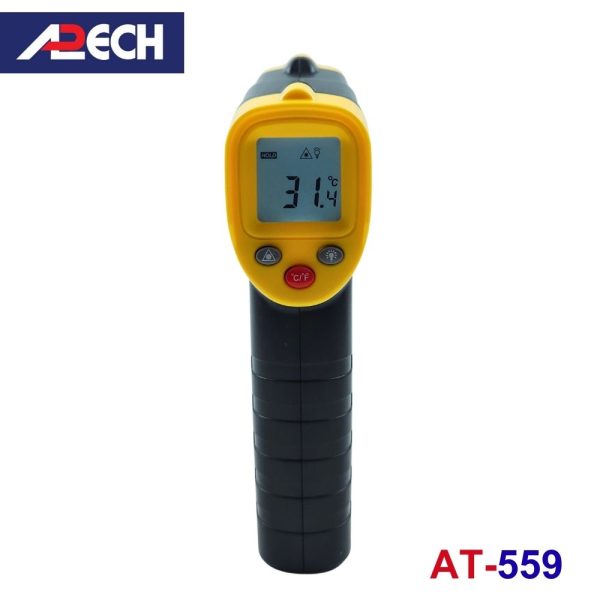 Máy đo nhiệt độ hồng ngoại APECH AT-559 (2 trong 1), máy đo nhiệt độ giá rẻ APECH AT559, APECH AT 559 Infrared Thermometer