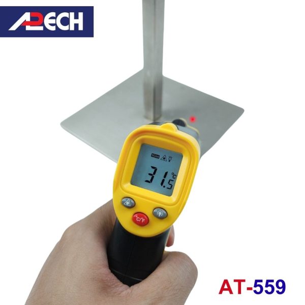 Máy đo nhiệt độ hồng ngoại APECH AT-559 (2 trong 1), máy đo nhiệt độ giá rẻ APECH AT559, APECH AT 559 Infrared Thermometer