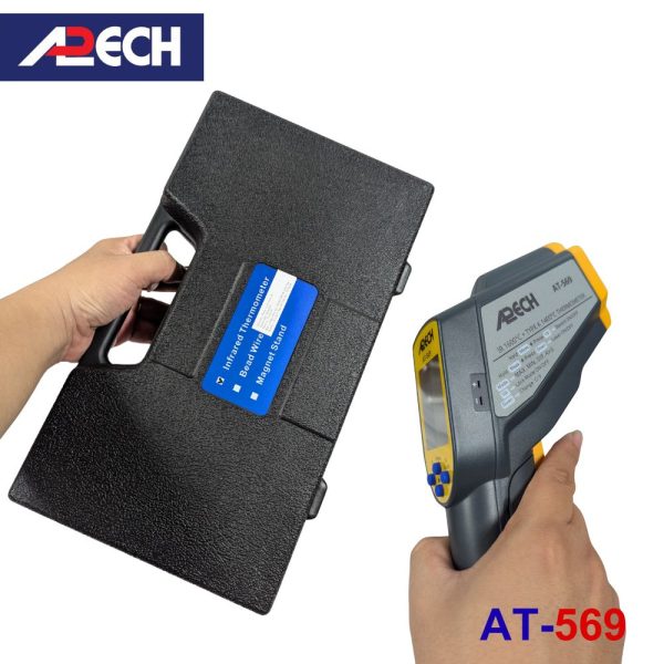 Máy đo nhiệt độ hồng ngoại APECH AT-569, thiết bị đo nhiệt độ từ xa APECH AT 569, nhiệt kế hồng ngoại APECH AT-569 Infrared Thermometer