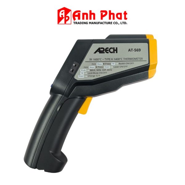Máy đo nhiệt độ hồng ngoại APECH AT-569, thiết bị đo nhiệt độ từ xa APECH AT 569, nhiệt kế hồng ngoại APECH AT-569 Infrared Thermometer