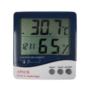 Nhiệt ẩm kế điện tử APECH TH-05T treo tường, nhiệt ẩm kế có dây APECH TH-05-T, APECH TH05T digital thermo-hygrometer