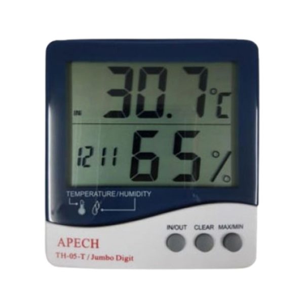 Nhiệt ẩm kế điện tử APECH TH-05T treo tường, nhiệt ẩm kế có dây APECH TH-05-T, APECH TH05T digital thermo-hygrometer
