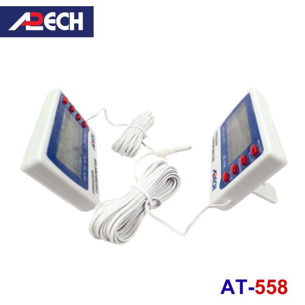 Nhiệt kế điện tử APECH AT-558 đo nhiệt độ ngăn đông tủ lạnh, nhiệt kế đo tủ lạnh tủ đông APECH AT 558, Freezer In Out Thermometer APECH AT-558