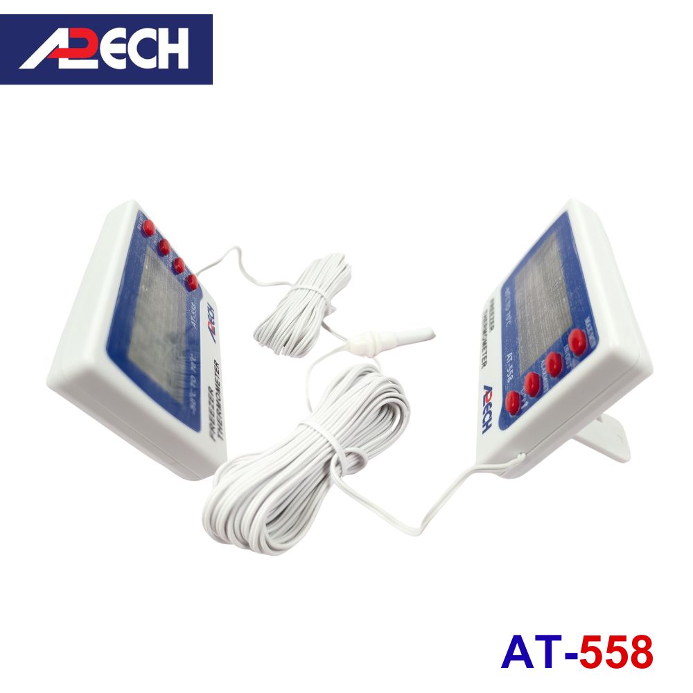 Nhiệt kế điện tử APECH AT-558 đo nhiệt độ ngăn đông tủ lạnh Nhiệt kế điện tử APECH AT-558 đo nhiệt độ ngăn đông tủ lạnh, nhiệt kế đo tủ lạnh tủ đông APECH AT 558, Freezer In Out Thermometer APECH AT-558