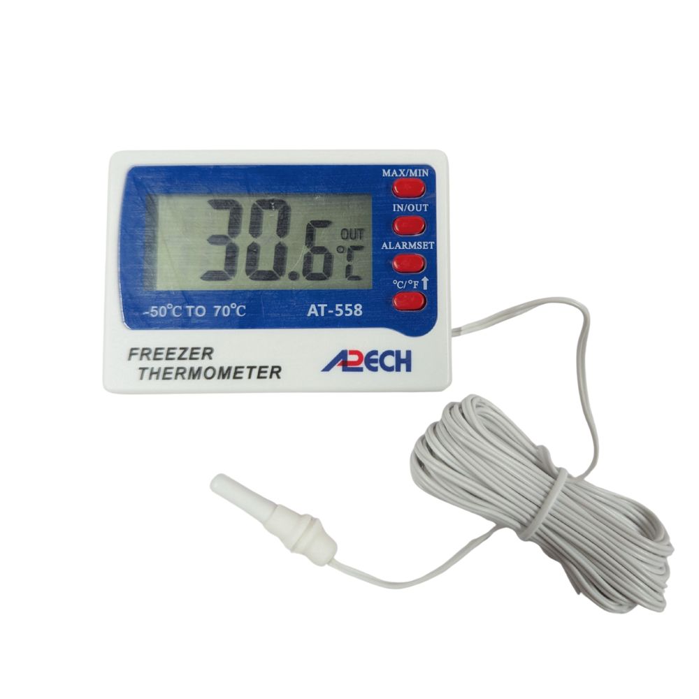 Nhiệt kế điện tử APECH AT-558 đo nhiệt độ ngăn đông tủ lạnh, nhiệt kế đo tủ lạnh tủ đông APECH AT 558, Freezer In Out Thermometer APECH AT-558