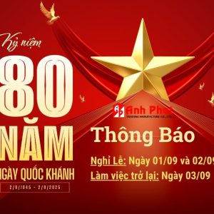 Thông báo nghỉ lễ 2/9/2025 công ty ANH PHÁT