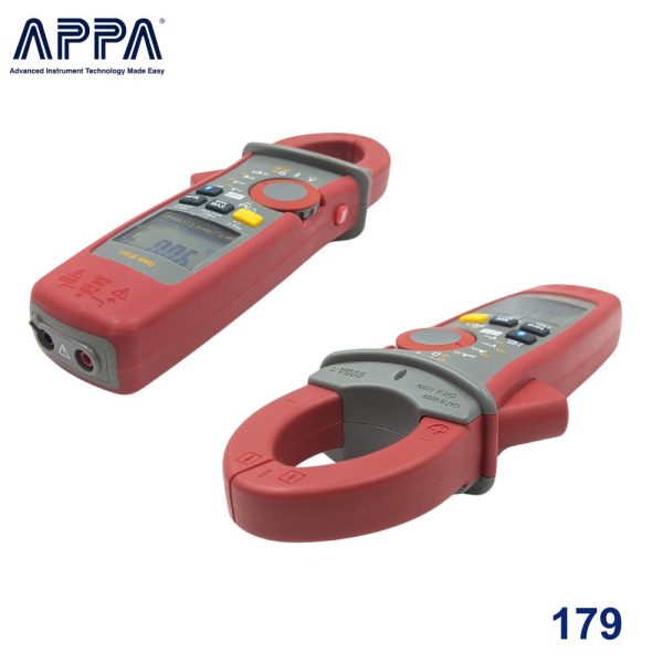 Ampe kìm APPA 179 True-RMS đo điện năng lượng mặt trời AC/DC, Ampe kìm đo điện mặt trời APPA 179, APPA 179 Clamp Meter