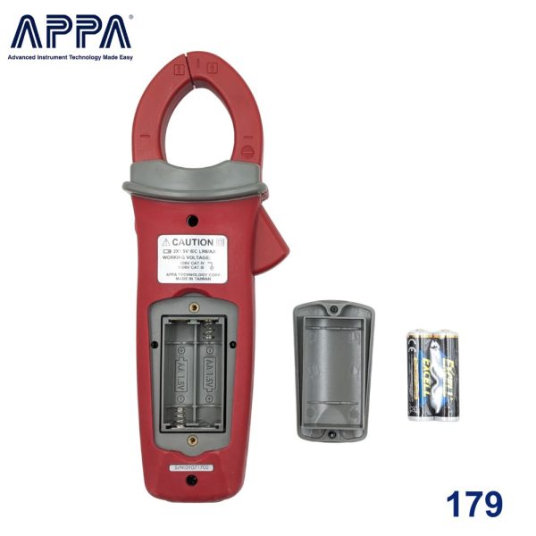 Ampe kìm APPA 179 True-RMS đo điện năng lượng mặt trời AC/DC, Ampe kìm đo điện mặt trời APPA 179, APPA 179 Clamp Meter
