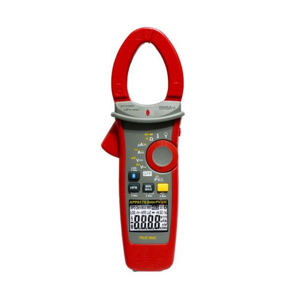 Ampe kìm APPA 179 True-RMS đo điện năng lượng mặt trời AC/DC (1500A, 2000VDC) Ampe kìm APPA 179 True-RMS đo điện năng lượng mặt trời AC/DC, Ampe kìm đo điện mặt trời APPA 179, APPA 179 Clamp Meter