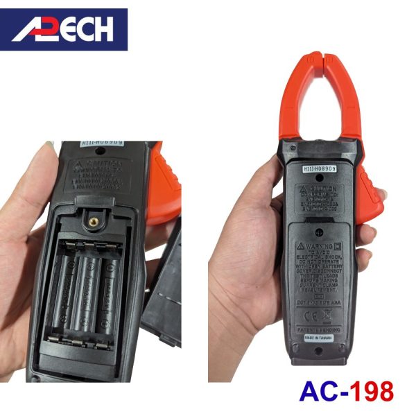 Ampe kìm APECH AC-198 True-RMS (1000V/1000A), đồng hồ ampe kìm APECH AC 198 True RMS, APECH AC198 True-RMS Clamp Meter