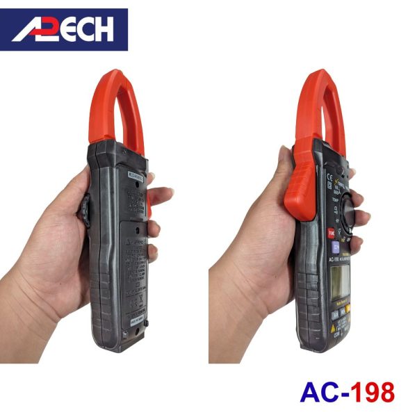 Ampe kìm APECH AC-198 True-RMS (1000V/1000A), đồng hồ ampe kìm APECH AC 198 True RMS, APECH AC198 True-RMS Clamp Meter