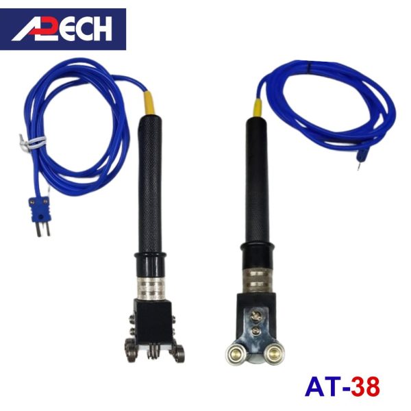 Cây đo nhiệt độ tiếp xúc có bánh xe APECH AT-38, que đo nhiệt độ con lăn loại K APECH AT38, APECH AT 38 Type K temperature probe