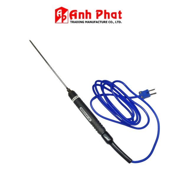 Cây đo nhiệt độ tiếp xúc đầu nhọn APECH AT-35 (-50 ~ 600 độ C), cây đo nhiệt độ xuyên thấu APECH AT35, que đo nhiệt độ APECH AT 35 K-Type Thermocouple Probe