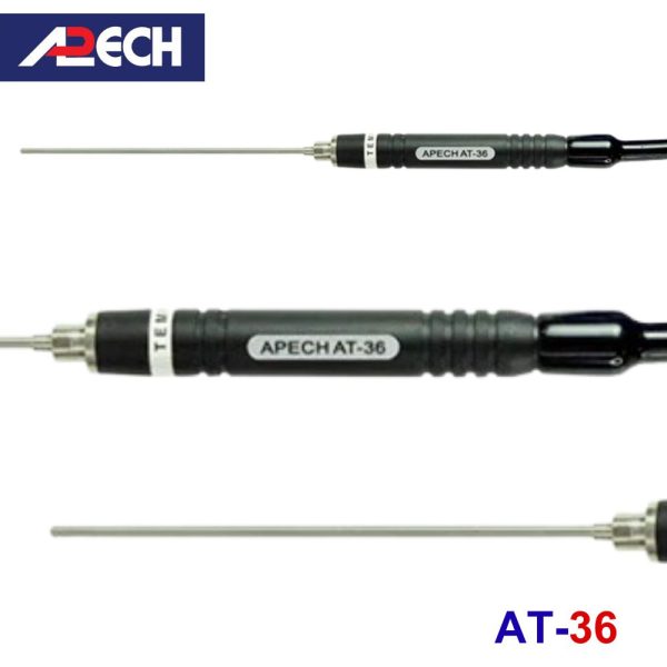 Cây đo nhiệt độ tiếp xúc đầu tù APECH AT-36 (-50 ~ 600⁰C), que đo nhiệt độ loại K APECH AT36, APECH AT 36 K-Type Thermocouple Probe