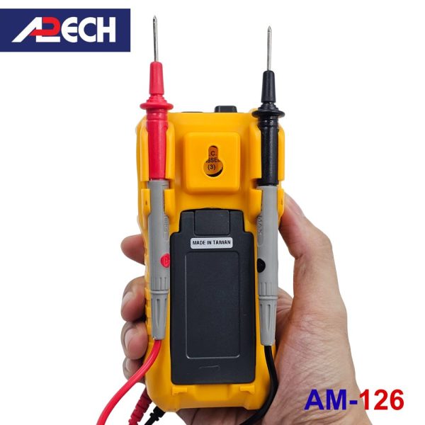 Đồng hồ vạn năng APECH AM-126 True-RMS đo điện AC/DC tự động chỉnh dải đo, đồng hồ VOM AC/DC APECH AM126 True RMS, APECH AM-126 Digital AC/DC Multimeter